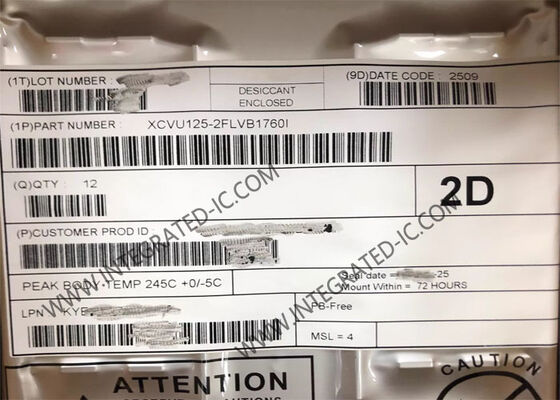 XCVU125-2FLVB1760I 버텍스 울트라스케일 FPGA IC 89520LAB 1760-FCBGA 필드 프로그래밍 가능한 게이트 배열