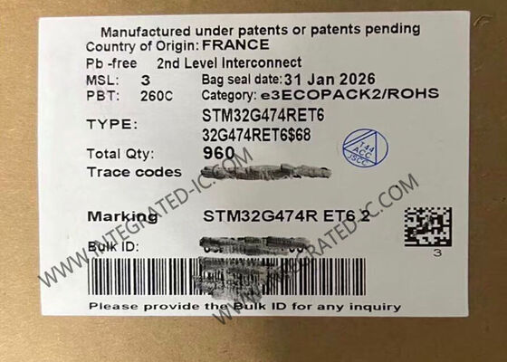 STM32G474RET6 마이크로컨트롤러 MCU 32비트 170MHz ARM Cortex-M4F 마이크로컨트롤러