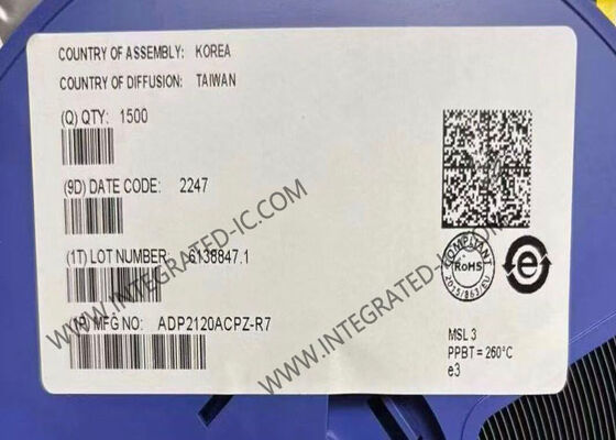 ADP2120ACPZ 통합 회로 칩 1.25A 1.2MHz 저 대기 전류 동기식 강압 DC-DC 레귤레이터