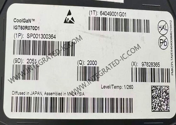 고효율을 위한 55mΩ RDS(on) 및 초고속 스위칭 기능을 갖춘 IGT60R070D1 GaN IC 600V 전력 트랜지스터