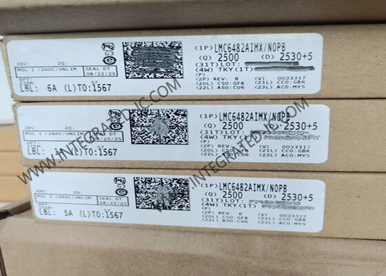 LMC6482AIMX 정밀 CMOS 운영 증폭기, 철도-철도 입출력 및 초저편차 전류
