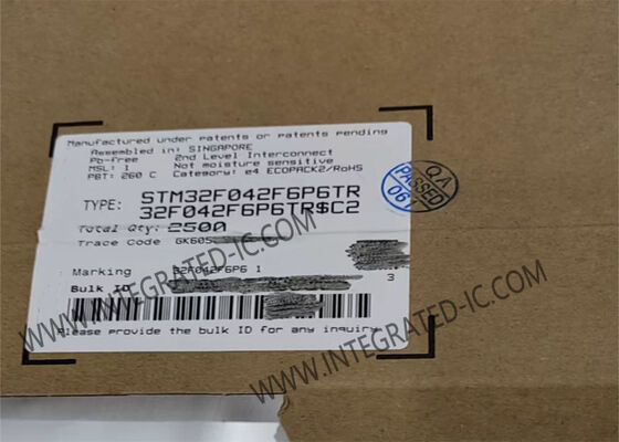 STM32F042F6P6TR 48MHz ARM Cortex-M0 코어 및 USB 지원 기능을 갖춘 32비트 마이크로컨트롤러 MCU
