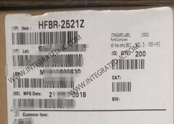산업용 HFBR-2521Z 5MBd 데이터 레이트 660nm 파장 광섬유 수신기