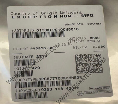 SPC5777CCK3MME3R 264MHz 32비트 3중 코어 자동차용 마이크로컨트롤러 MCU BGA-416