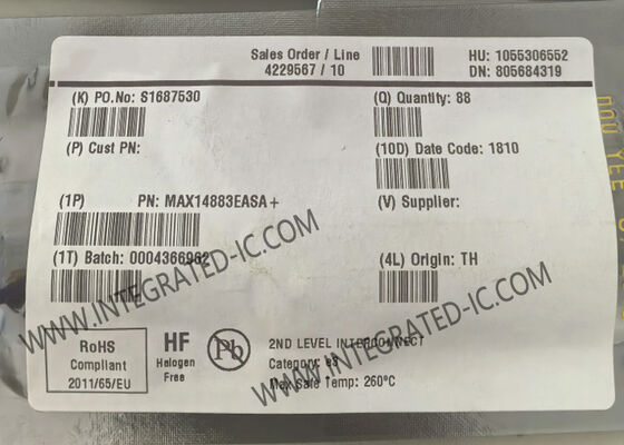 통합 회로 칩 MAX14883EASA 1Mbps 130mV CAN 트랜시버 IC SOIC8