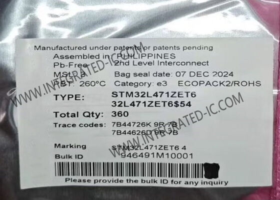 STM32L471ZET6 마이크로컨트롤러 MCU 80MHz 32비트 ARM Cortex-M4 초저전력 LQFP-144