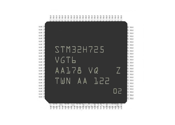 집적 회로 칩 STM32H725VGT6 팔 마이크로컨트롤러 IC STM32H725 LQFP100