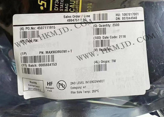 통합 회로 칩 MAX98395EWI 1 채널 디지털 입력 클래스 DG 증폭기 XFBGA28