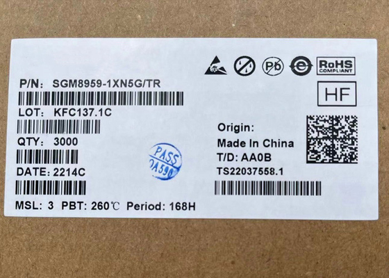 1.8V 한 개의 SGM8959-1XN5G 저소음고 정밀도 제로점 이동 작동중인 증폭기