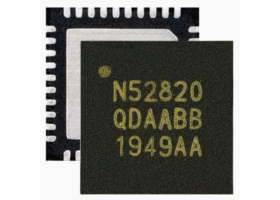 2.4GHz 40-VFQFN BT IC NRF52820-QDAA-R7 무선 송수신기 IC 표면 부착