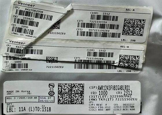 RF 송신기 IC AWR1243FVBIGABLRQ1 단일 칩 FMCW 송신기 161-TFBGA