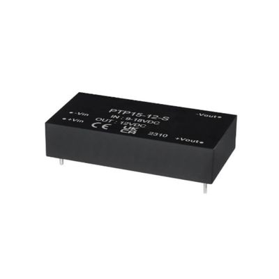 통합 회로 칩 PTP15-24-S12 격리 모듈 12V 1.25A DC DC 변환기