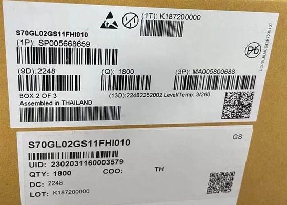 메모리 IC 칩 S70GL02GS11FHI010 2Gbit NOR 플래시 메모리 칩 BGA-64