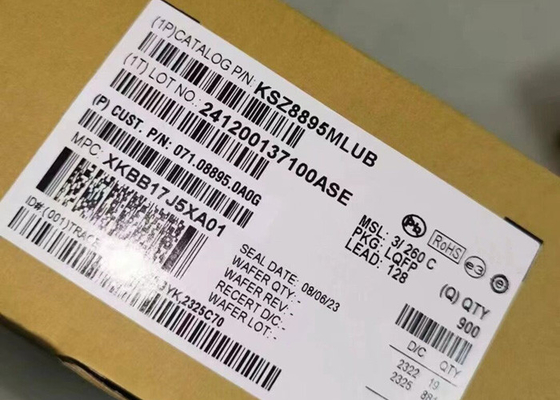 이더넷 IC KSZ8895MLUB 통합 5포트 자동차 이더넷 스위치 LQFP-128