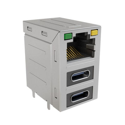 RJE36188324CH 커넥터 모듈식 잭 8POS RJE36 시리즈 콤보 스택 커넥터