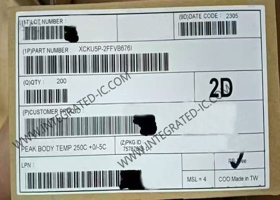 필드 프로그래밍 가능한 게이트 배열 XCKU5P-2FFVB676I FPGA 프로그래밍 가능한 로직 IC FBGA-676