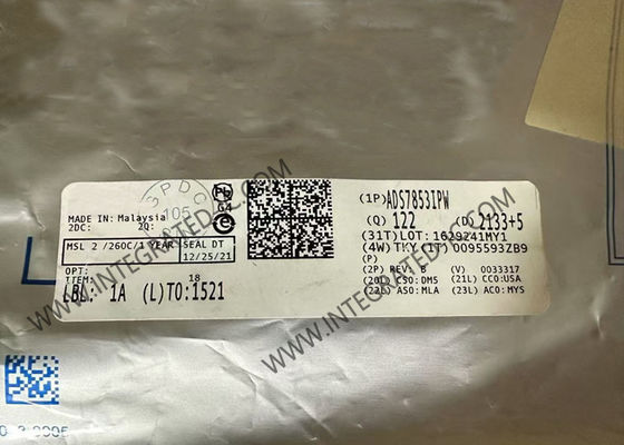 ADS7853IPW 통합 회로 칩 듀얼 고속 동시 샘플링 아날로그-디지털 변환기