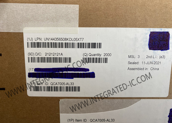 QCA7005-AL33 사물인터넷 칩 전원통신 및 홈플러그 녹색 PHY QFN-68