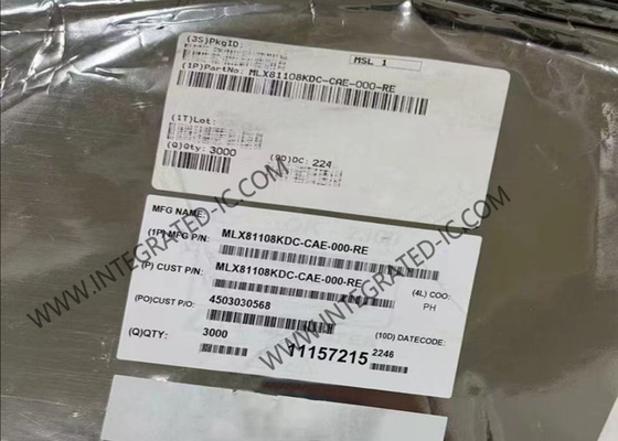 MLX81108KDC-CAE-000-RE 융합 회로 칩 단일 채널 LIN RGB 노예 환경 조명 컨트롤러