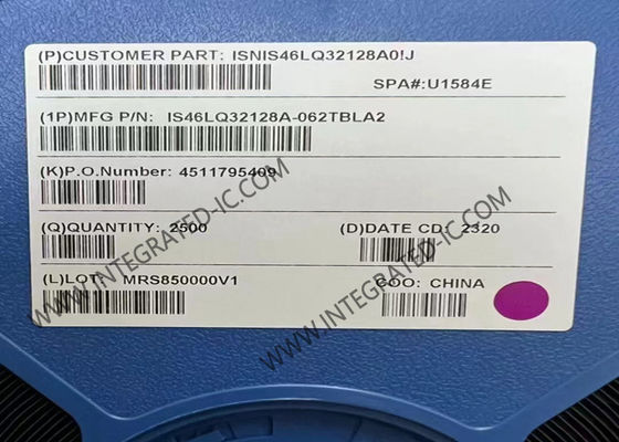 메모리 IC 칩 IS46LQ32128A-062TBLA2 4Gbit 1.6GHz 3.5ns SDRAM 모바일 메모리 IC