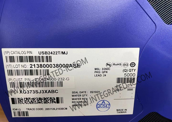 USB2422T/MJ 융합회로 칩 2-포트 USB 2.0 하이 스피드 허브 컨트롤러 QFN-24