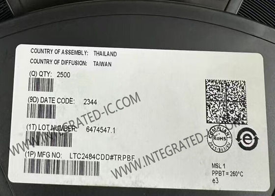 LTC2484CDD 융합 회로 칩 24비트 ΔΣ ADC 와 함께 쉬운 드라이브 입력 전류 취소 DFN-10