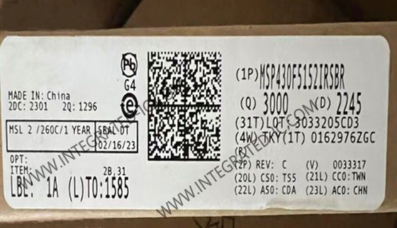 MSP430F5152IRSBR 마이크로컨트롤러 MCU 16비트 MCU 25MHz 혼합 신호 마이크로컨트롤러