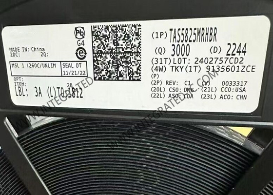 TAS5825MRHBR 융합 회로 칩 38W 스테레오 클래스-D 스마트 오디오 증폭기 VQFN-32