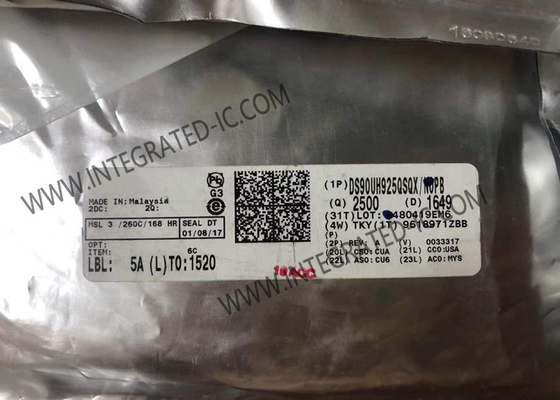DS90UH925QSQX 융합 회로 칩 24비트 컬러 FPD-링크 III 시리즈라이저 HDCP