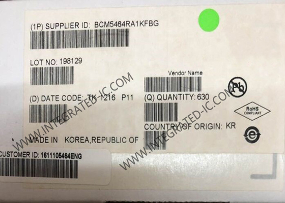 BCM5464RA1KFBG 이더넷 IC 쿼드 포트 10/100/1000BASE-T 기가 비트 구리 이더넷 트랜시버