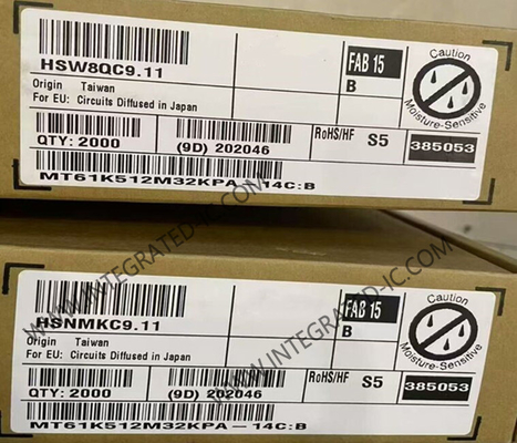 MT61K512M32KPA-14C:B 메모리 IC 칩 GDDR6 SGRAM 메모리 16Gbit 동적 무작위 액세스 메모리