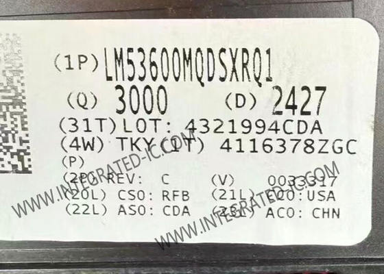 LM53600MQDSXRQ1 통합 회로 칩 자동차 3.5V ~ 36V 650mA 동기 2.1MHz 단계 다운 변환기
