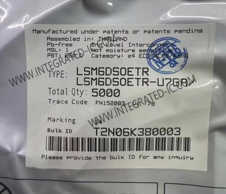 LSM6DSOETR 센서 IC 6축 IMU LGA-14L iNEMO 6DoF 관성 측정 장치