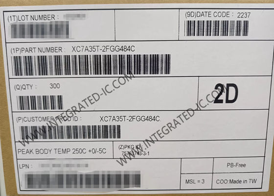 필드 프로그래밍 게이트 어레이 XC7A35T-2FGG484C 6.6 Gb/s Artix-7 필드 프로그래밍 게이트 어레이 IC 484-BBGA 표면 마운트