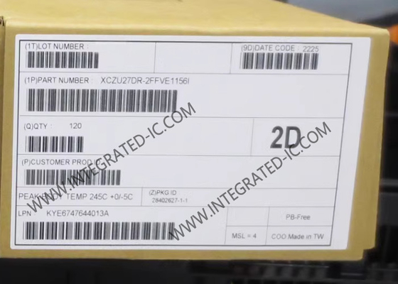 인공지능 프로세서 칩 XCZU27DR-2FFVE1156I Zynq UltraScale+ RFSoC Gen 1 적응형 SoC FBGA-1156