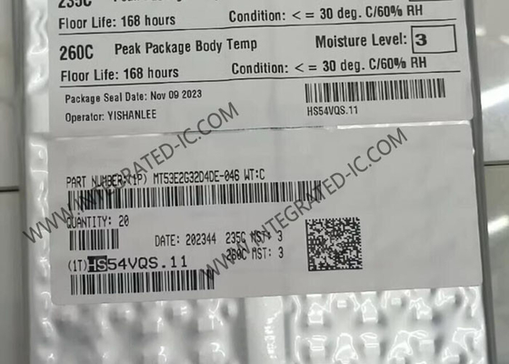 MT53E2G32D4DE-046 WT:C 메모리 IC 칩 64Gbit 병렬 DRAM LPDDR4X 메모리 IC TFBGA200