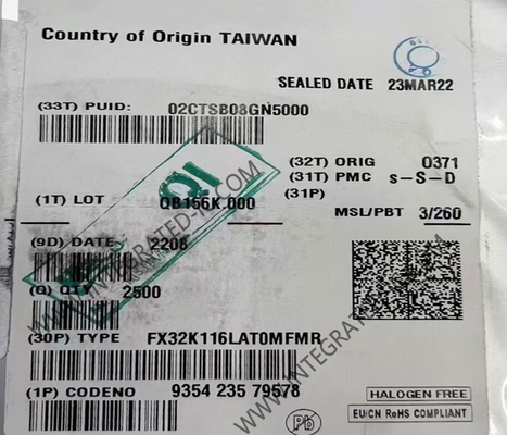 FX32K116LAT0MFMR 마이크로 컨트롤러 MCU 48 MHz 자동차 마이크로 컨트롤러 QFN-32 패키지