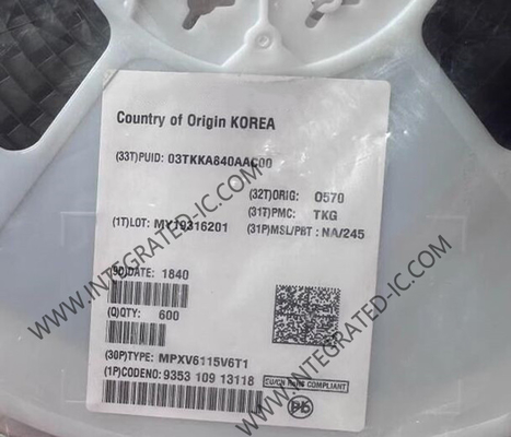 MPXV6115V6T1 센서 IC -115 ~ 0 kPa 가이드 및 절대 압력 센서 SOP-8