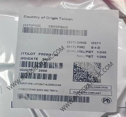 LPC54114J256UK49 마이크로 컨트롤러 MCU 100MHz 32비트 듀얼 코어 마이크로 컨트롤러 WLCSP49