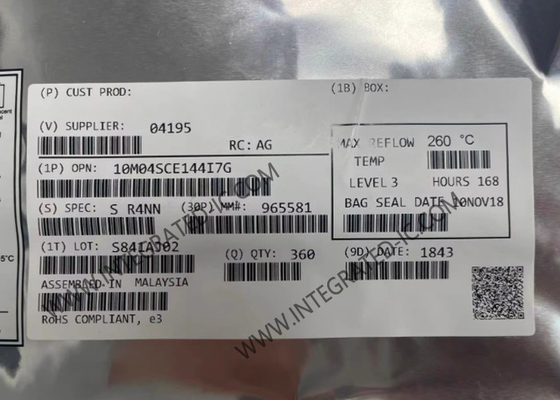필드 프로그래밍 게이트 어레이 10M04SCE144I7G 144-LQFP MAX 10 FPGA 통합 회로 450MHz