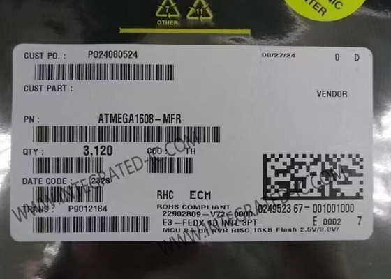 ATMEGA1608-MFR 마이크로 컨트롤러 MCU 20MHz 8비트 AVR 코어 마이크로 컨트롤러 VQFN-32