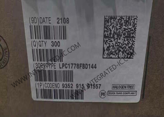 LPC1778FBD144 마이크로컨트롤러 MCU 32비트 ARM 코텍스 M3 마이크로컨트롤러 LQFP144