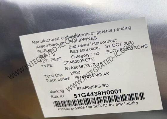 무선 통신 모듈 STA8089FGTR 고성능 RF 수신기 IC 56-VFQFN