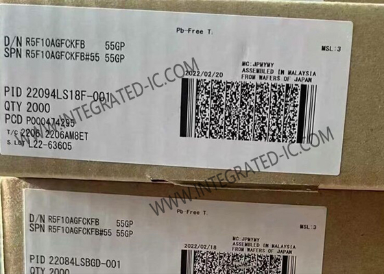 R5F10AGFCKFB 마이크로 컨트롤러 MCU 16비트 싱글 칩 마이크로 컨트롤러 LQFP48 RL78 MCU