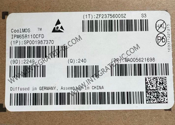 IPW65R110CFD 통합 회로 칩 650V N 채널 전력 MOSFET 트랜지스터 TO-247-3