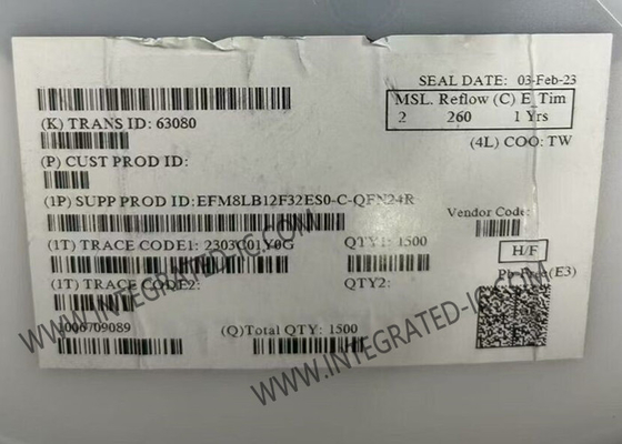 EFM8LB12F32ES0-C-QFN24R 마이크로 컨트롤러 MCU 8-비트 72MHz 32KB 플래시 마이크로 컨트롤러 IC 24-QFN 패키지