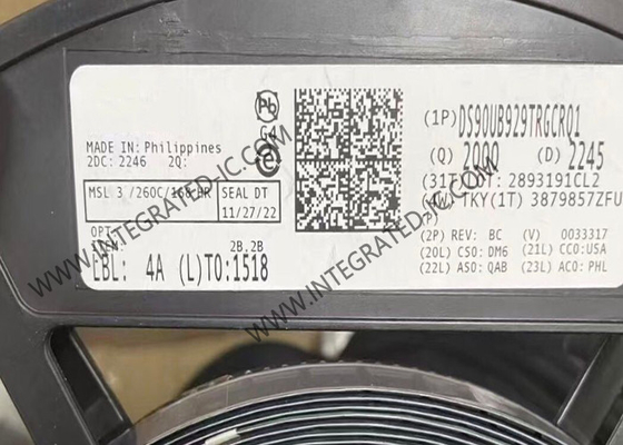 DS90UB929TRGCRQ1 융합 회로 칩 5.95Gbps FPD 링크 III 브릿지 시리즈라이저 VQFN64
