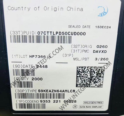 마이크로 컨트롤러 MCU S9KEAZN64AMLCR 단일 코어 ARM 코르텍스-M0 마이크로 컨트롤러 IC