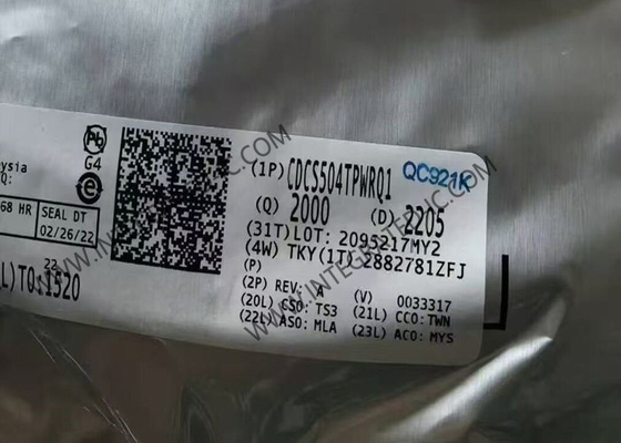 CDCS504TPWRQ1 통합 회로 칩 LVCMOS 입력 시계 버퍼 선택 가능한 주파수 곱셈