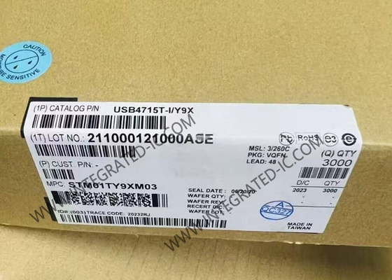 USB4715T-I/Y9X 통합 회로 칩 USB 2.0 하이 스피드 허브 컨트롤러 모든 포트에 플렉스 커넥트
